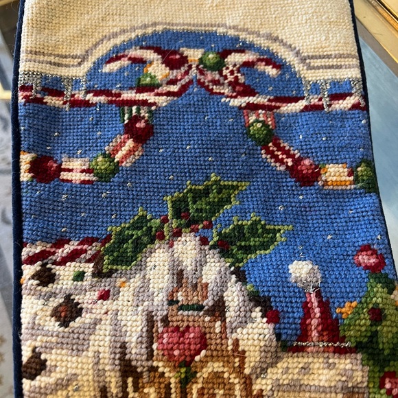 Vintage Needlepoint Stocking - Picture 4 of 5